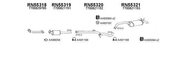 VENEPORTE 550196 Exhaust System